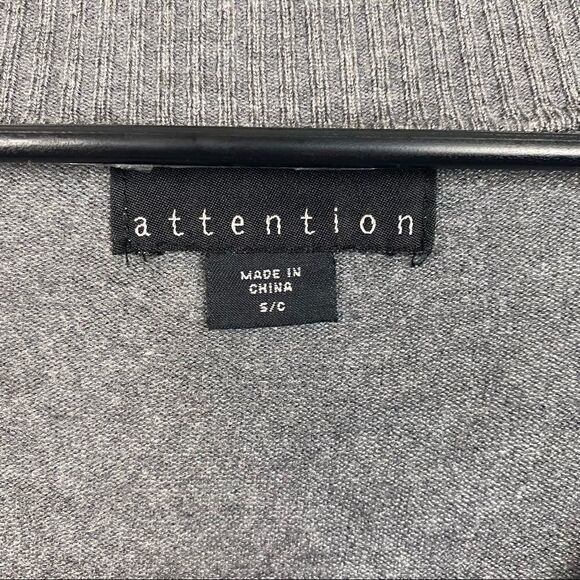Attention womens gray cardigan   - Picture 3 of 5
